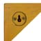 Hello Honey 27.5" Mustard Square Reclaimed Wood & Metal Wall Shelf